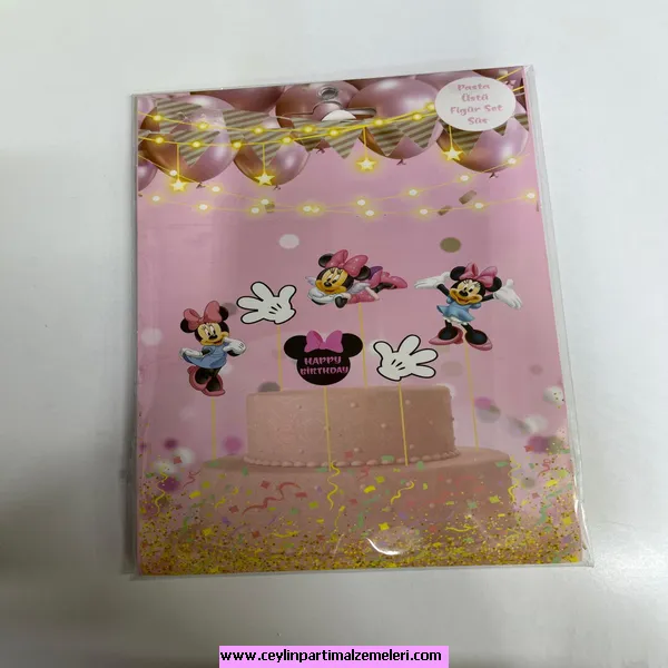 Minnie Mause Temalı Pasta Süsü